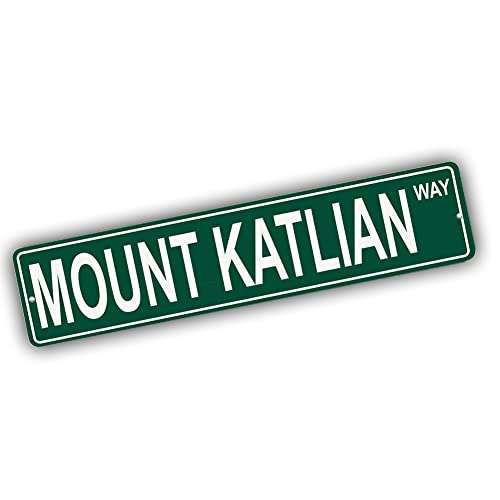 Brotherhood Aluminum Street Sign for Mount Katlian - Alaska Man Cave Decor