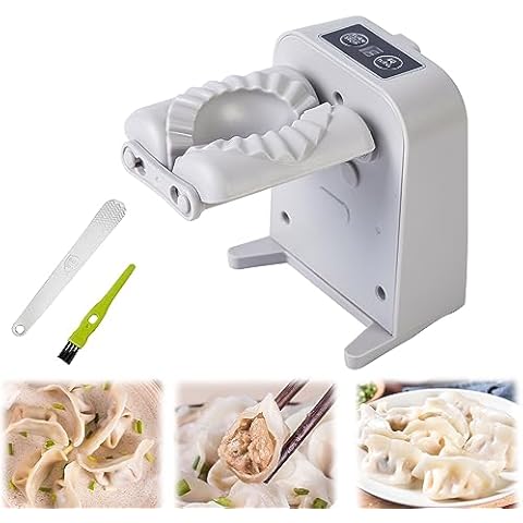 XJSGS Automatic Electric Dumpling Maker Machine,Household Head Dumpling Press Mold,Quickly Dumpling Maker Machine for Home,Kitchen Restaurant(Single head) Cover