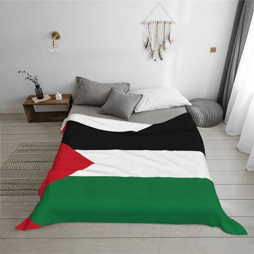 Couverture en flanelle drapeau Palestine 203x152 cm pour lit et canapé - 8