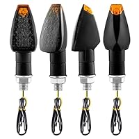 RUIZHI Blinker Motorrad, 4 Stück Blinklicht Motorrad LED,12/24V Blinklichter für Allgemeine LED-Blinker, LEDBlinker Motorrads E50 Geprüft, Motorradlichter für Tag und Nacht mit LEDKontrollleuchte