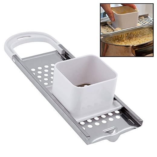 Hicook Stainless Steel Spaetzle Maker Spaetzle Noodle Dumpling Maker with Safety Pusher
