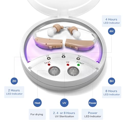MSA UV Pro Dryer; Hearing Aid Cleaning and Maintenance; Prolongs Life of Hearing Aids, Sound Amplifiers, Earbuds; Sanitizing; Easy to Use; Maintenance Free; Removes Moisture; Great for Travel