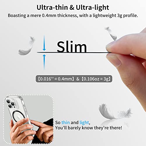 Aothey Universal Metal Rings Compatible with Magsafe Sticker,Magnetic Ring for Phone Cases & Wireless Charging, 6 Pack (2 Black,2 White & 2 Silver) - Image 4