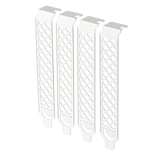 Image of Silverstone Technology AEROSLOTS Gen2 4-Pack Vented Expansion Slot Covers, White, SST-AEROSLOTS2W
