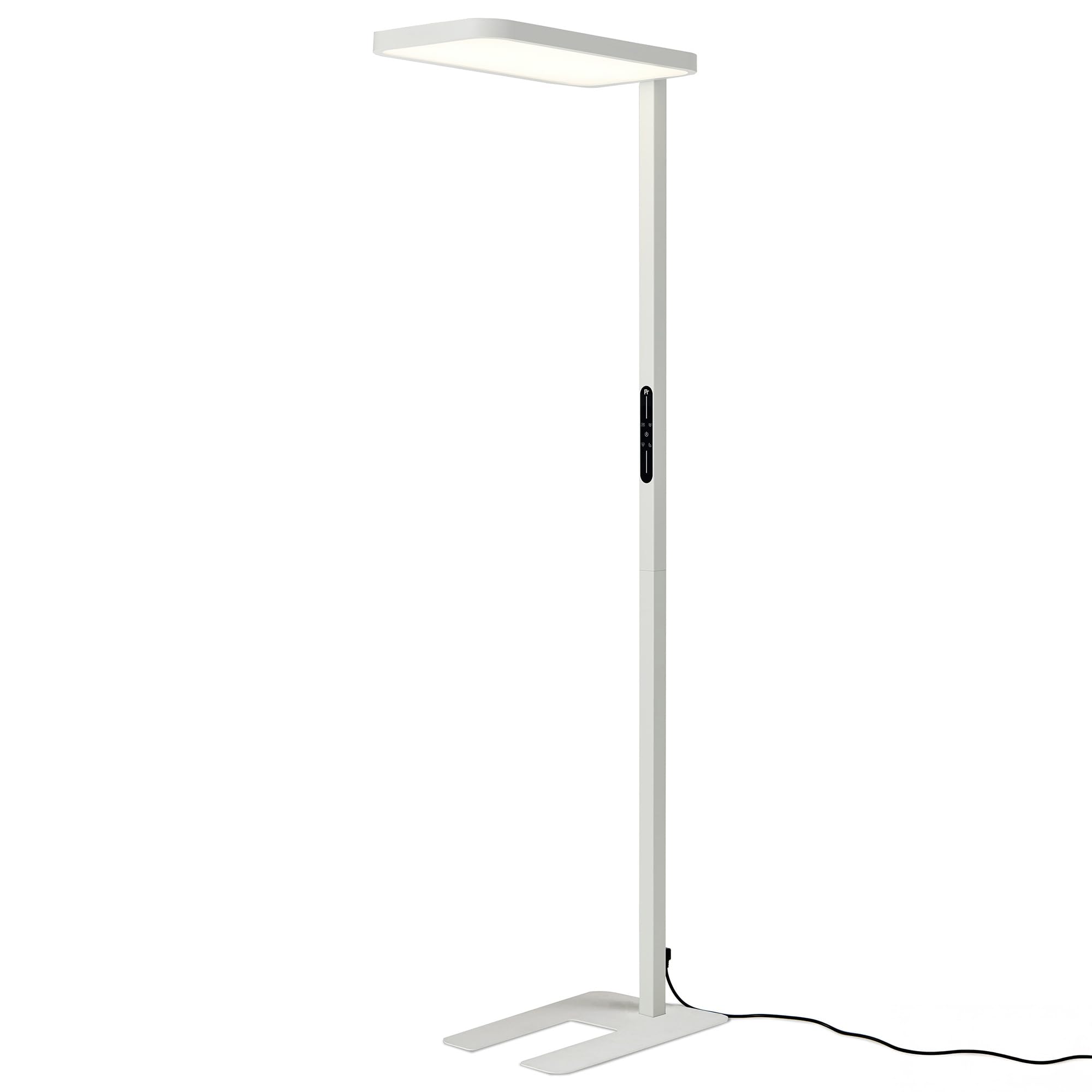 FeinTech LT920 LED Büro Stehlampe 100W Dimmbar 40W Down + 60W Up, UGR < 16, Ra > 98 und RG0 Vollspektrum Augenschutz LED Standleuchte, 8400 Lumen Tageslicht Bürolampe 4000K