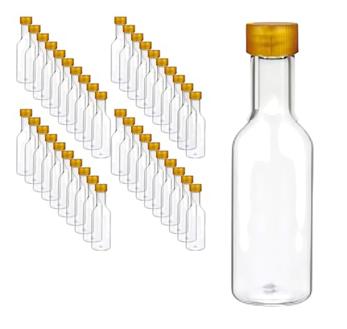 La Mejor Selección de Fraiche Envases comprados en linea. 41 Envase pet tipo Shot 60 ml con tapa de seguridad Cintillo Inviolable R28 Ideal para cualquier bebida Grado alimenticio, 50 piezas (Tapa Dorada)