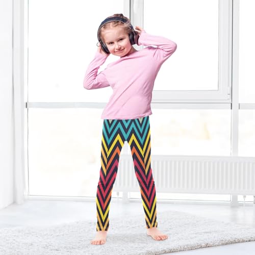 Toddler Girls Leggings Printed Yoga Pants Leggings Colorful Wave for Kids4