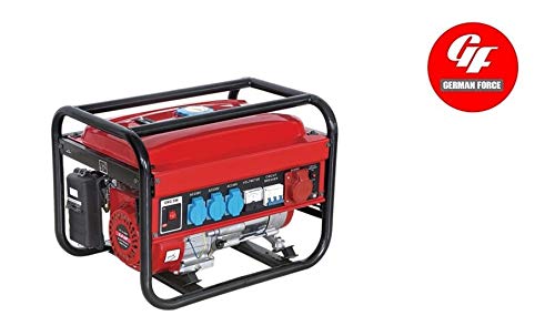 GENERADOR ELECTRICO GASOLINA GERMAN FORCE 15L 5500W (1000W+1000W +1000W+2500W) TRIFASICO MONOFASICO MOTOR...