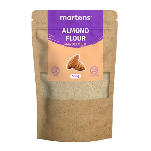 Martons Mandelmehl, naturbelassen, blanchiert, 500g gemahlene Mandeln