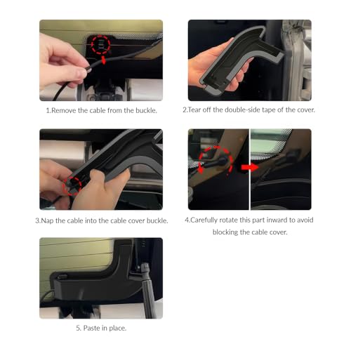Image of Rear Defogger Protective Cable Cover (Left&Right) for Wrangler JL & 4xe 2018-2024 Car Interior Accessories