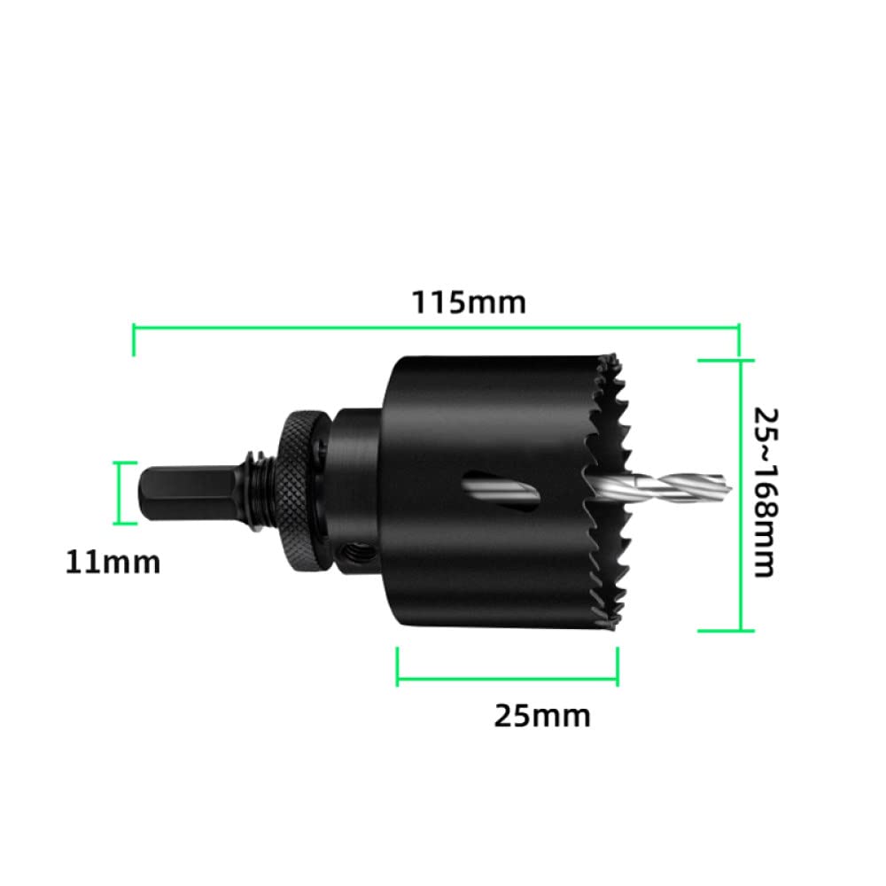 Otwornica 1 sztuk 35-114mm Bi-Metal M42 otwornice Bit do obróbki drewna żelazo ze stali nierdzewnej plastikowy zestaw do cięcia aluminium, b