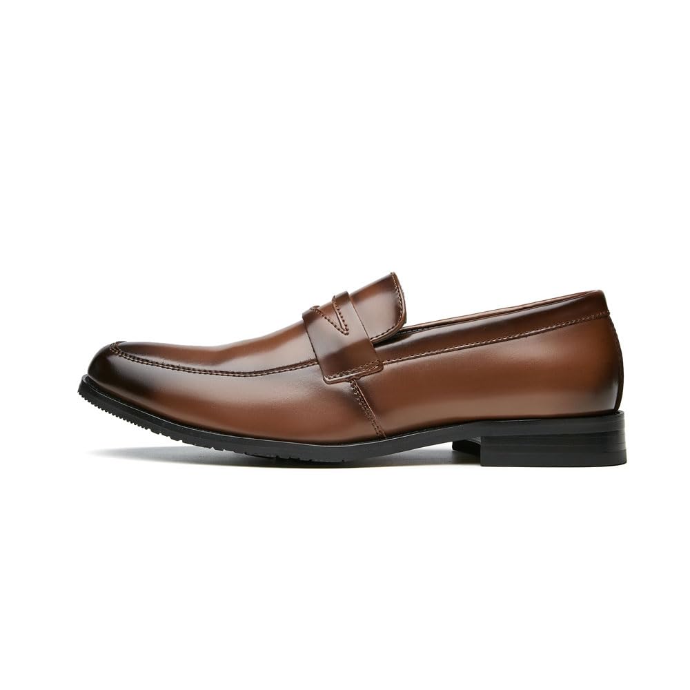 Mocasines de piel auténtica para hombre, zapatos de vestir casuales de negocios, zapatos de conducción para hombre