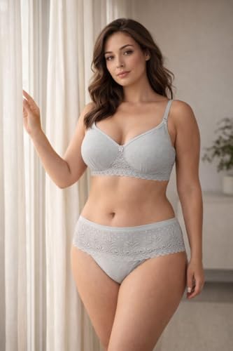 Image of Women's & Girls' Padded Innerwear Set (Pack of 2) - Bra Panty Combo, Soft Fabric, Daily Use Lingerie
