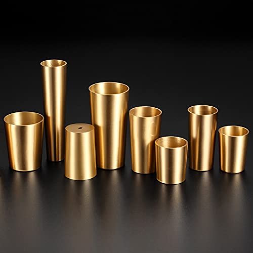Protezione per i Piedi della Sedia Coprigambe for mobili in Ottone Dorato Coprigambe for sedie Color Ottone 1 pz. Coprigambe for divani in Metallo Ghiere for Gambe for mobili 1 pz.