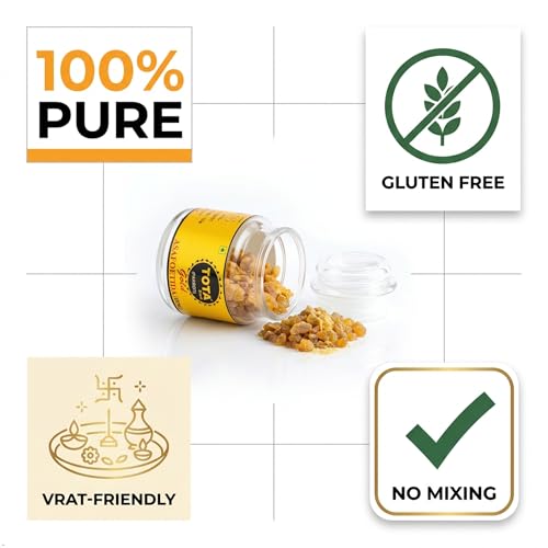 Image of Tota Gold 100% Pure Hing Crystals - Natural Gluten Free Heeng /Asafoetida (Nothing Else Mixed) - 25gm
