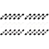 30 Stück Knopf Horn am Verschluss Schwarzer Mantel Ersatzverbinder Nähen Kuh Kaffee Schnallen Mantelknöpfe Mode Umhang Schnalle Aufnähen Lässig Handwerk Weiß Retro Kunstharz Umhang Dekorativ Knöpfe fü