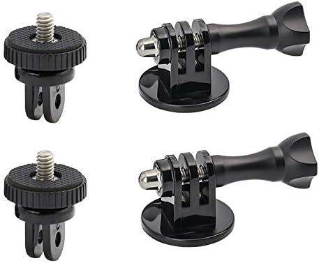 woleyi Tripod Adapter Mounts with Camera 1/4-20 Screw Adapter Compatible for Gopro Hero Action Cameras