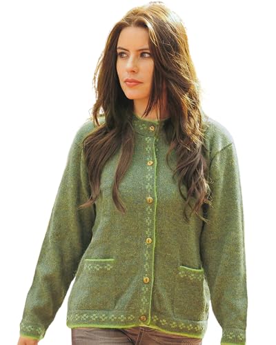 Image of Gamboa Alpaca Cardigan Sweater for Women Knit Fall Winter Lady Womens Lightweight