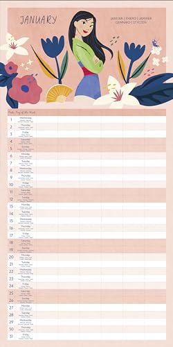 Pyramid International Disney Princess 2025 Family Calendar - Official Disney Princess Design, 16-Month Family Organiser, Gift for Fans - Image 3