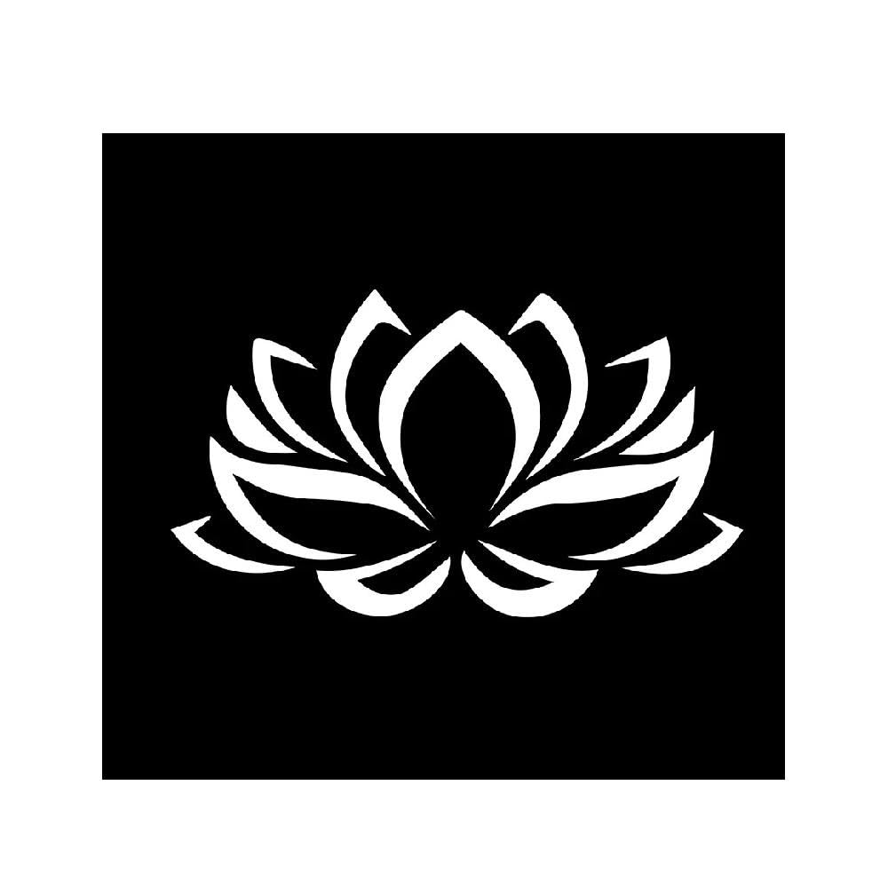 Lotus Flower Bumper Window Car Sticker Automobiles Motorcycles Exterior Accessories Vinyl Decals(White,16CM X 9CM)