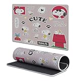 Head Case Designs Officially Licensed Peanuts Snoopy Pattern Graphics Gaming Office Desk PC Keyboard Mouse Mat Pad 9.84 x 11.81 x 0.12 inches (250 x 300 mm) - S