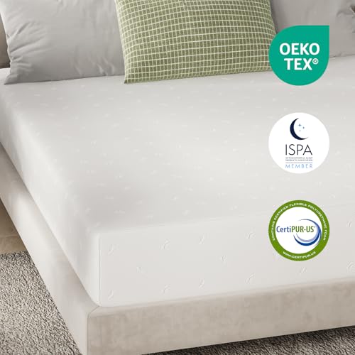 Novilla Queen Mattress 6 Inch Queen Size Memory Foam Mattress with Removable Washable Mattress Cover for Pressure Relief & Comfort Sleep CertiPUR-US Certified Mattress Queen
