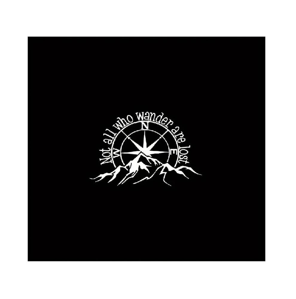 Not All Those Who Wander are Lost Vehicle Laptop Stickers Outdoor Car Truck Van