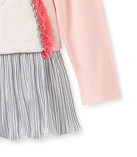 HILEELANG Toddler Girl Dress Long Sleeve Winter Christmas Clothes Cotton Casual Playwear Basic Tunic Outfit Dresses4