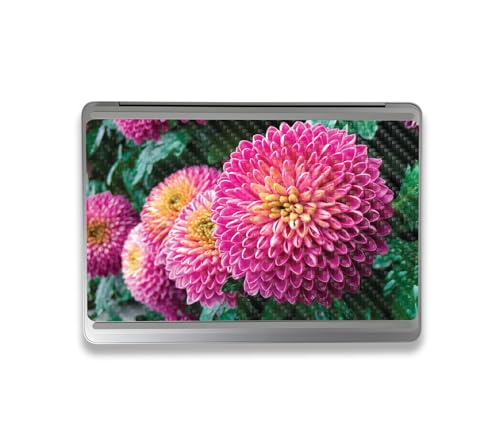 Image of MightySkins Carbon Fiber Skin Compatible with Microsoft Surface Laptop Studio 2 (2023) Full Wrap Kit - Chrysanthemum | Protective, Durable Textured Carbon Fiber Finish | Made in The USA
