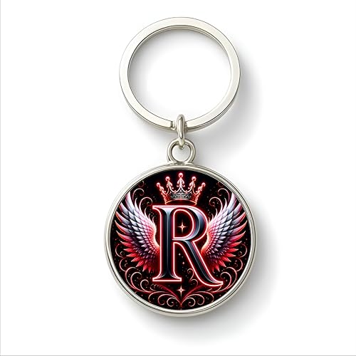 Image of magical gifts MG | Premium Alphabet & Initial Metal Keychain for Bags & Keys | Double-Sided | Personalized Initial Charm Keyring | Heavy-Duty Metal | Perfect for Gifting & Daily Use