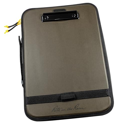 Image of Rite in The Rain Monsoon Command Desk, 13 inch x 9.7 inch, Zippered and Water Resistant TPU Fabric, Side Handle (No. 298) | Rite In The Rain Monsoon Command Desk Waterproof Notebook