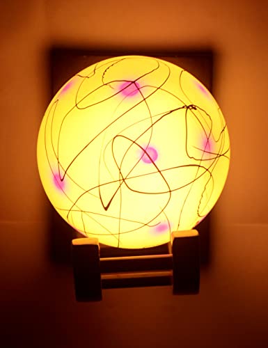 Image of Traditional Indoor Wall Light Wall Lamp Wood Light for Home Decoration,Living Room,Indoor Outdoor (Brown) Globe Shape Wooden 5 to 80 Watts E27 Holder(Bulb not Included) Pack of 4
