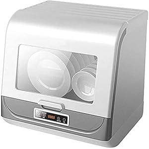 DJDLLZY Mini Vaatwasser, huishoudelijke Volautomatische Desktop Vaatwasser Small Smart Vaatwasser 70 □ High Temperature…