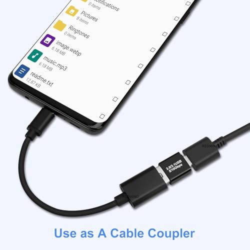 Image of REDWIND USB Type-C with USB A-Male Connector, USB 3.0 Adapter, Male-Joiner Plug Coupler Extender USB 3.1 Gen 2 Super Speed Charging and Upto 10Gbps Transfer Speed Type-A to Type C