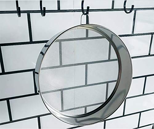 Flour Sifter, Flour Sifter For Baking, Fine Mesh Sifter, Flour Sieve Fine Mesh, 60 Mesh Sieve 304 Stainless Steel Round Sifter For Baking Straining Powdering 15Cm 18Cm 20Cm #TOP3