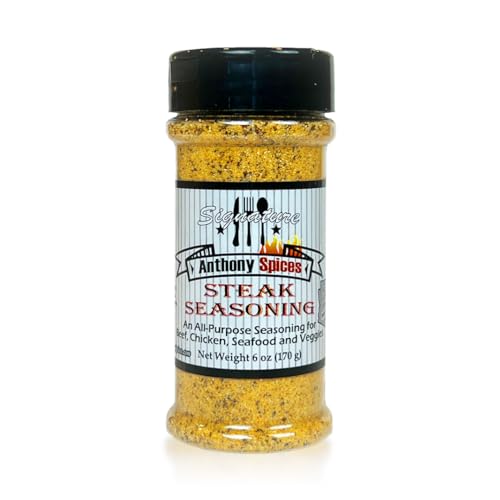 Anthony Spices - Signature Steak Seasoning. An all purpose seasoning that is great on beef, chicken, pork, seafood, veggies and much more., 6 Ounces, 6.0 Ounce, 1 image 4