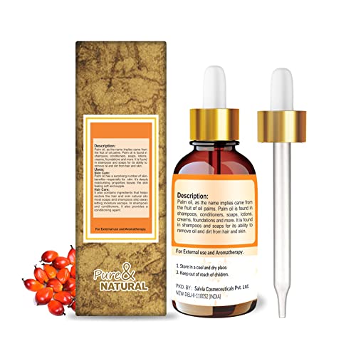 Image of Crysalis Palm Oil 100 ml (3.38 fl oz) - Rich Multi-Use Oil for Soap Making, Skincare & DIY Cosmetic Formulations