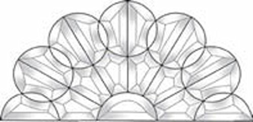 Stained Glass Supplies Beveled Number 7 Cluster