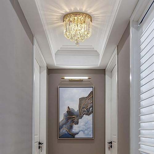 Lustre plafond cristal K9 arrondi pour éclairer un plafond bas - 5