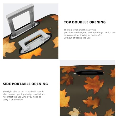 BREAUX Autumn Camoflauge print Trolley Suitcase Protective Cover Luggage Protective Cover Unique Double Sided Pattern4