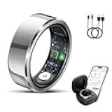 Smart Ring for Women Men,IP68 Waterproof Wearable Fitness Tracker with Sleep Tracking Heart Rate Healthy Monitor Ring Activity Monitoring Steps for iOS Android