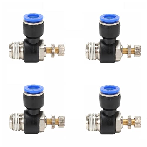 Conector de aire neumático de 4 uds tipo PC con conexión rápida de tuberías 2
