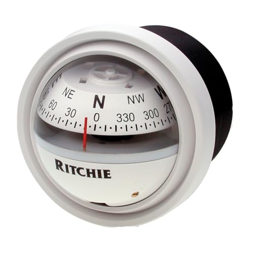 Brújula Ritchie V-57w.2 Explorer Dash Blanca miniatura 1