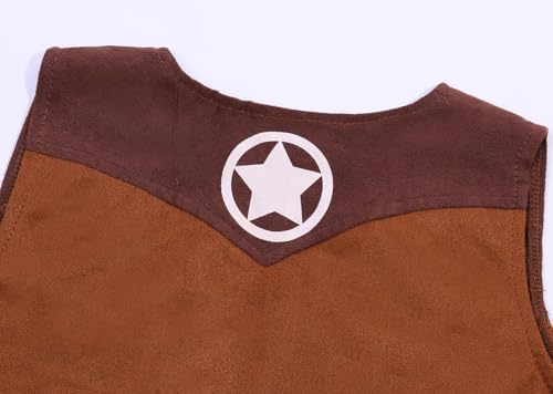 Disfraz de vaquero para niños pequeños con sombrero miniatura 5