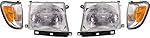 Garage-Pro Headlight Compatible with 1998-2000 Toyota Tacoma Driver and Passenger Side SET