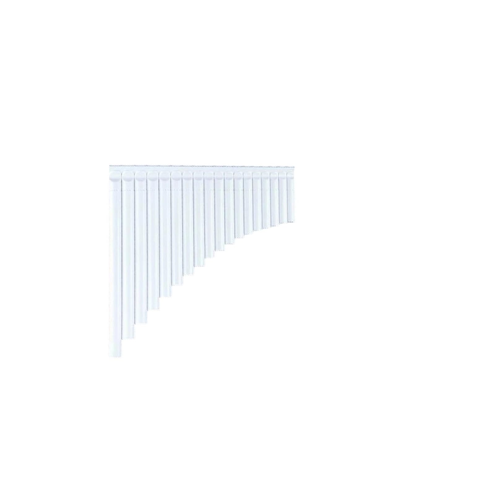 Tradycyjny Instrument Bambusowy Flet Pana Tonacja C 18 Piszczałek(White)