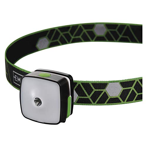 EMOS aufladbare LED-Stirnlampe mit Ständer und Clip, schwenkbare Akku-Kopflampe mit USB-Kabel, 110lm USB-Kopfleuchte mit 55m Leuchtweite und 3 Lichtmodi, 7 St. Leuchtdauer