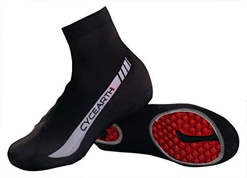 CYCEARTH Vélo Couvre-Chaussures Hommes Vélo Vélo Couvre-Chaussures (Black,X-Large) Cover