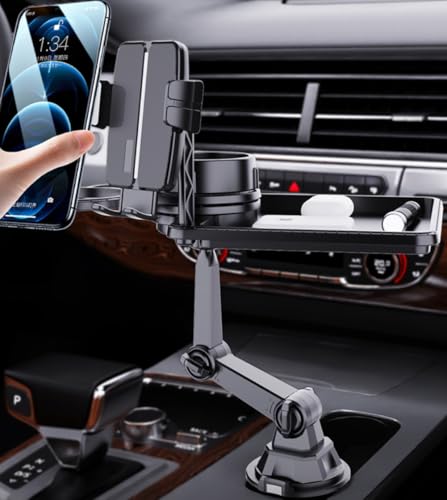 Portavasos para carro con diseño multifuncional giratorio 360° miniatura 4