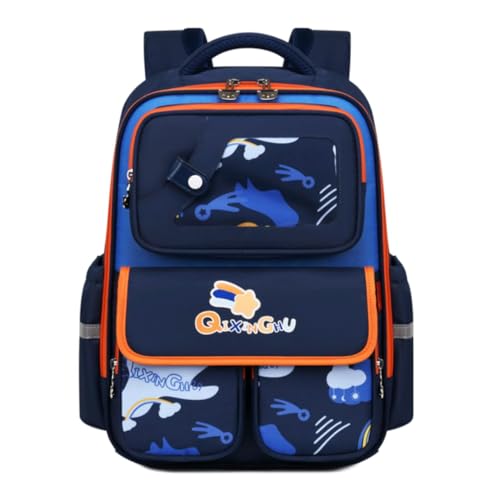 Amythe Mochila Escolar Ergonómica para Niños, Mochila Escolar Infantil de 1º - 5º Grado, Mochila para Niños de 6-12 Años con Correa Torácica y Tiras Reflectantes, Impermeable para la Escuela